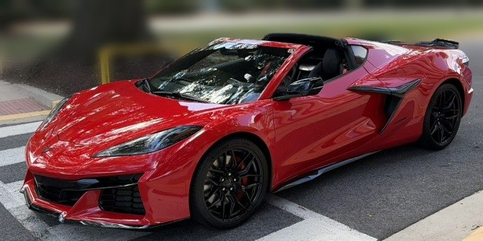 Red Chevrolet Corvette Z06